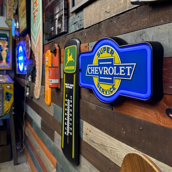 Chevrolet LED Neon Rope Light Sign, 17" Marquee Shape, Bar Garage Man Cave Decor