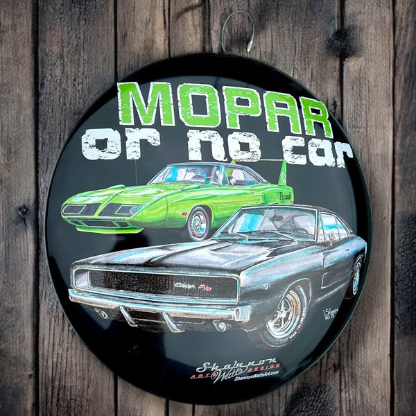 Mopar Or No Car 15.5" Domed Metal Sign Officially Licensed Garage Wall Decor