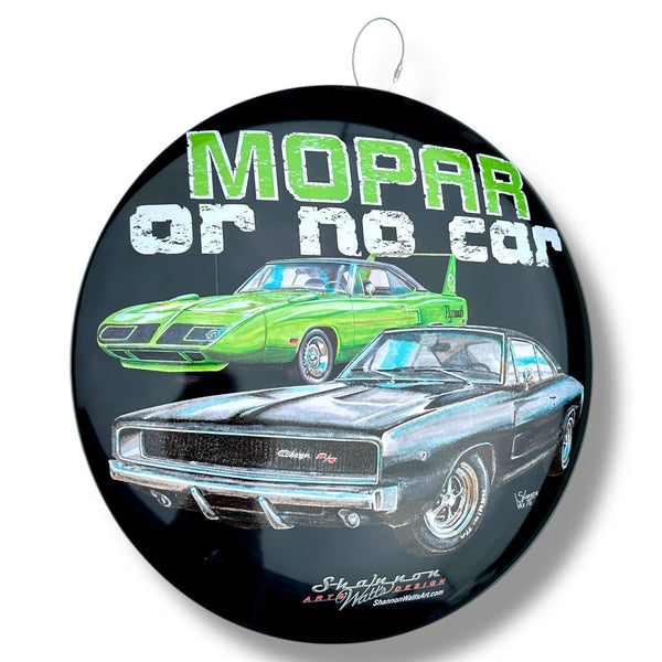 Mopar Or No Car 15.5" Domed Metal Sign Officially Licensed Garage Wall Decor
