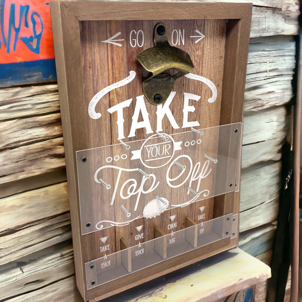 Drinko Plinko Go On Take Your Top Off Wall Mounted Bottle Opener & Drinking Game