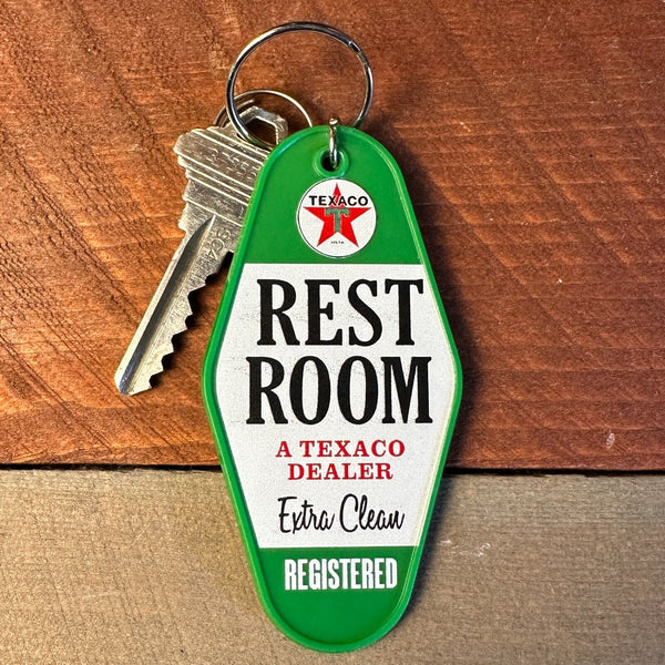 Texaco Restroom Keychain A Texaco Dealer Extra Clean Registered