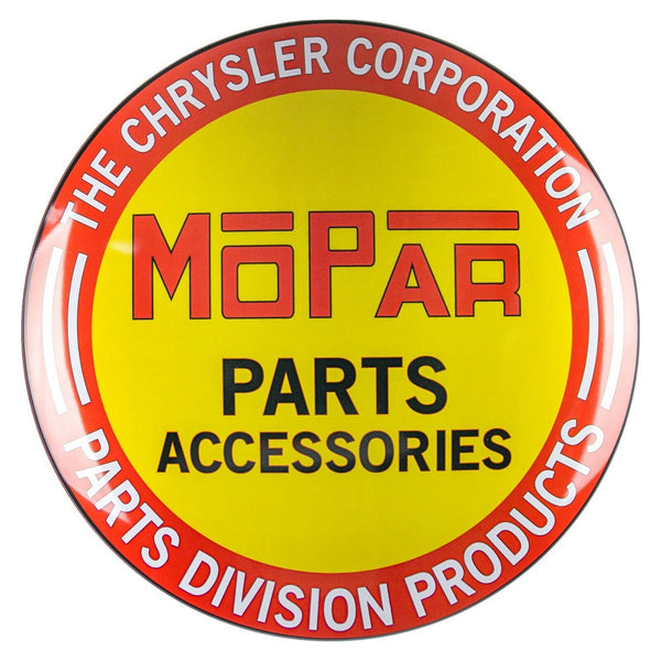 Mopar Parts Accessories Officially Licensed 15" Round Dome Sign