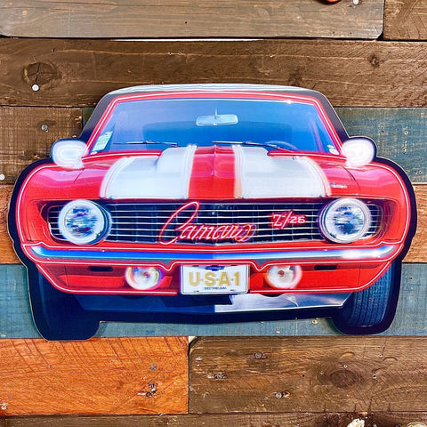 Chevy Camaro Z/28 Lenticular 3-D Wall Decor Man Cave Garage Bar Sign