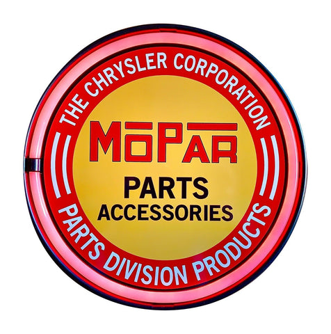 MoPar Parts Accessories LED Neon Light Rope Sign, Bottle Cap Shaped Bar Man Cave