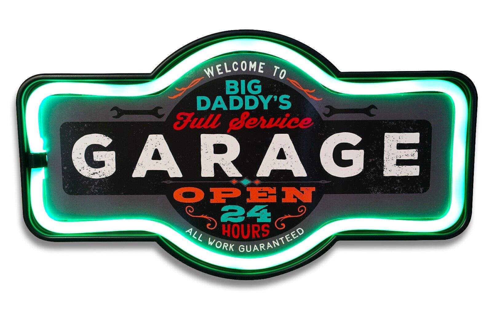 Big Daddy's Garage LED Neon Lighted Marquee Sign For Bar, Garage, or Man Cave