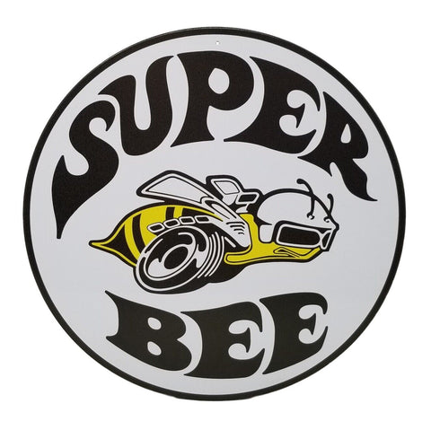 Dodge Super Bee 12" Round Tin Sign Vintage Wall Decor For Garage or Man Cave 