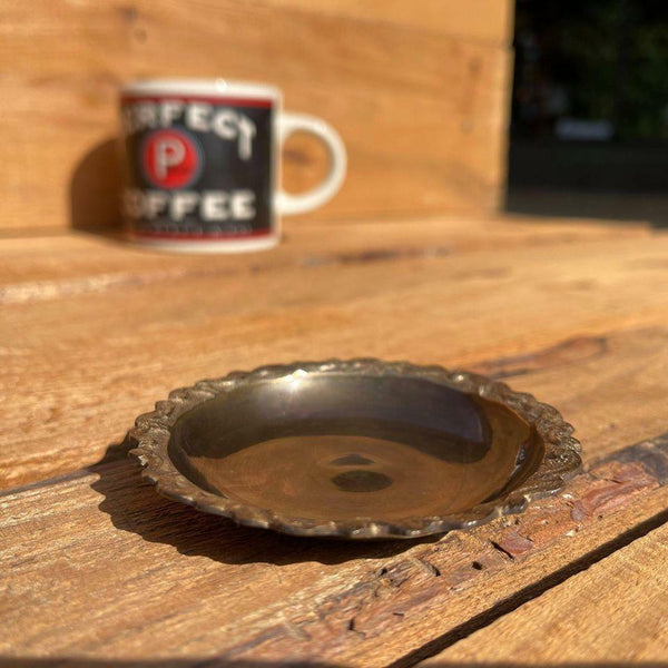 Solid Brass Mid-Century Ashtray