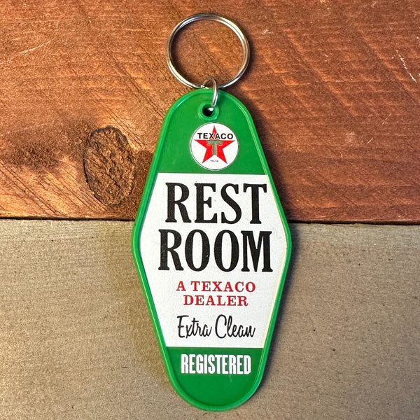 Texaco Restroom Keychain A Texaco Dealer Extra Clean Registered