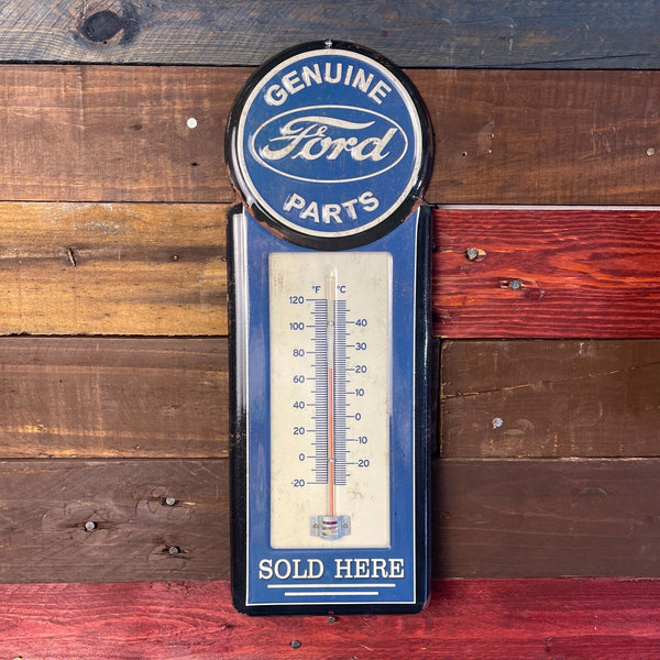 Ford Genuine Parts Metal Embossed Wall Thermometer