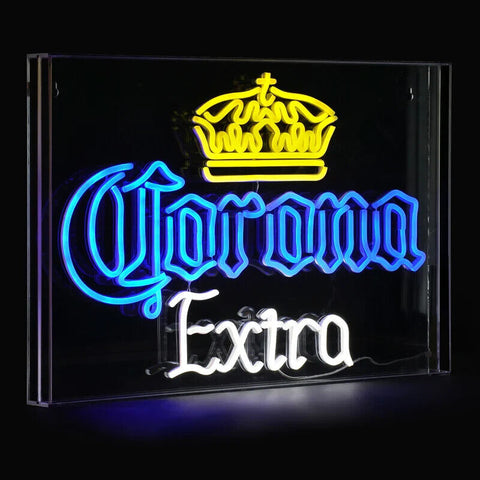 Corona Acrylic LED Sign Neon Like Tubing Corona Extra Bar Man Cave Wall Decor