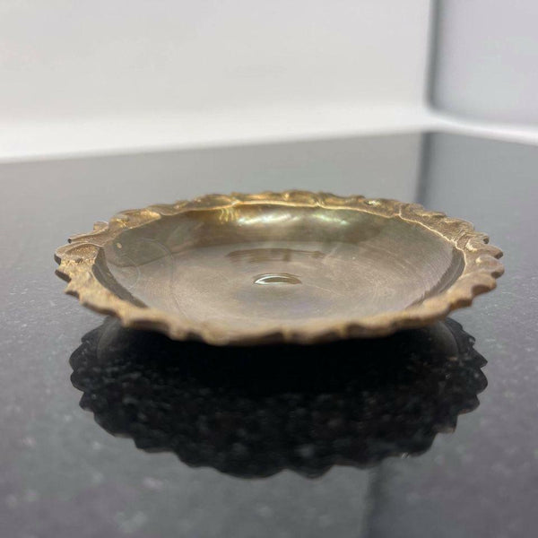 Solid Brass Mid-Century Ashtray