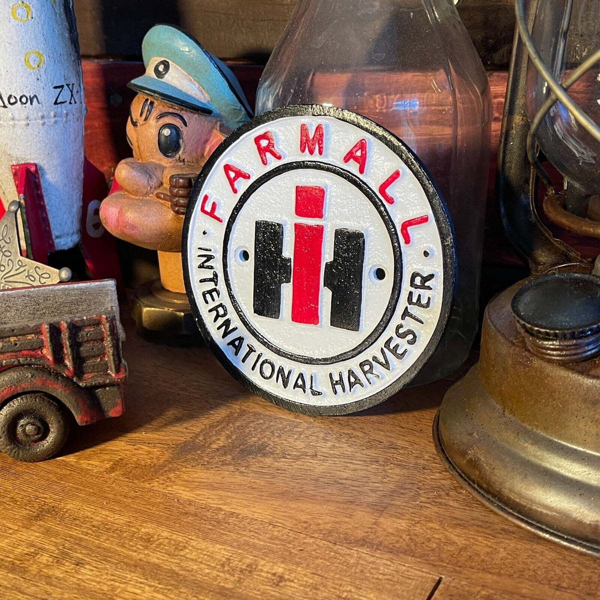 Farmall International Harvester Round Aluminum Plaque Sign – Big Daddy ...