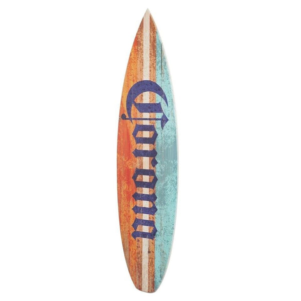 Corona Surfboard Plaque, Wall Sign, Licensed, 60" x 15", Color Wood Tones