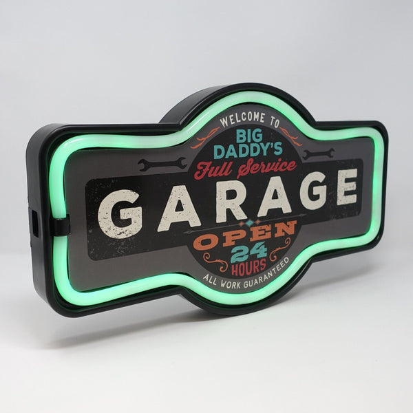 Big Daddy's Garage LED Neon Lighted Marquee Sign For Bar, Garage, or Man Cave