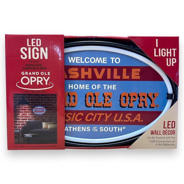 Grand Ole Opry Nashville Music City U.S.A. LED Neon Light Rope Sign Home Decor