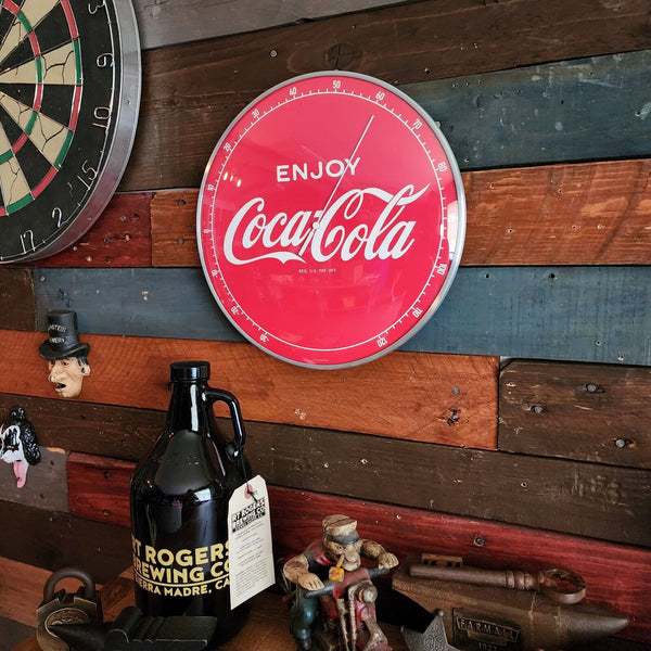 Enjoy Coca-Cola Vintage Inspired Round Glass Dome Thermometer (12")