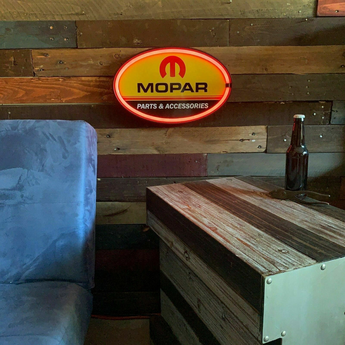 Mopar Led Rope Sign Mopar Parts & Accessories LED Neon Light Oval Rope Bar Sign Man Cave D ...