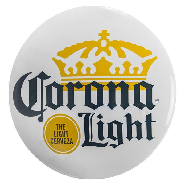 Corona Light Beer - Round Dome 15" Metal Sign - Man Cave Decor 