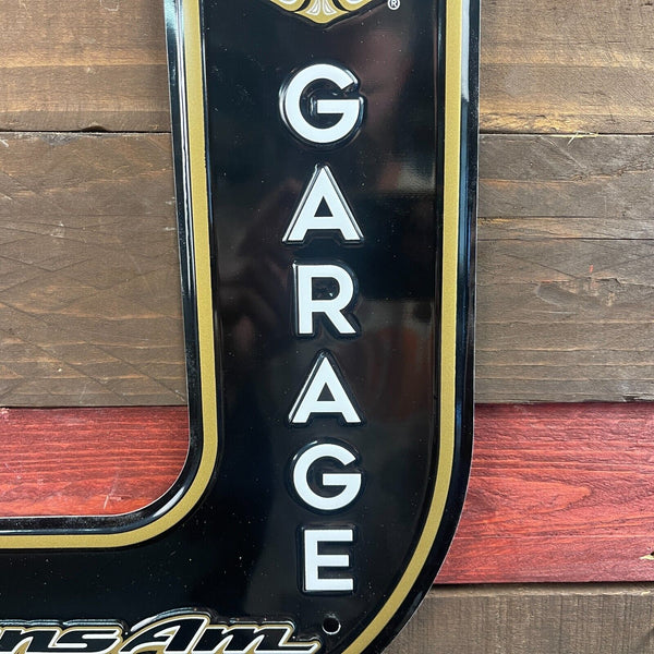 Pontiac Firebird Trans Am Garage Embossed Metal Arrow Sign