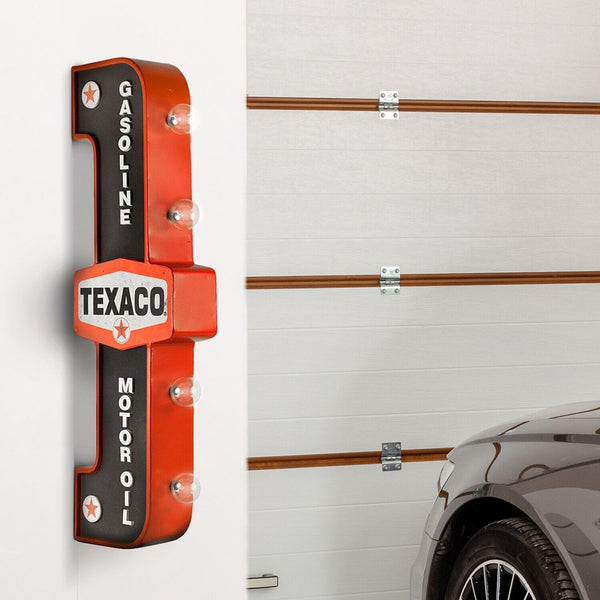 Texaco Gasoline Vintage Inspired Double-Sided Marquee LED Sign (26" x 8" x 4")