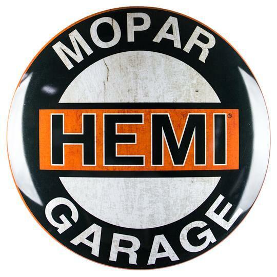 Mopar Hemi Garage Officially Licensed 15" Round Dome Sign