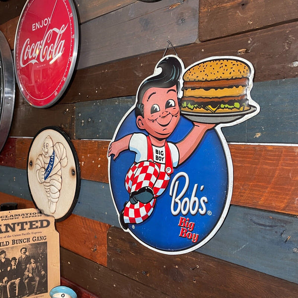 Bob's Big Boy Embossed Hanging Metal Sign