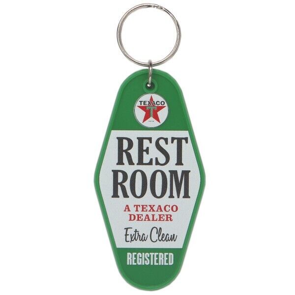 Texaco Restroom Keychain A Texaco Dealer Extra Clean Registered