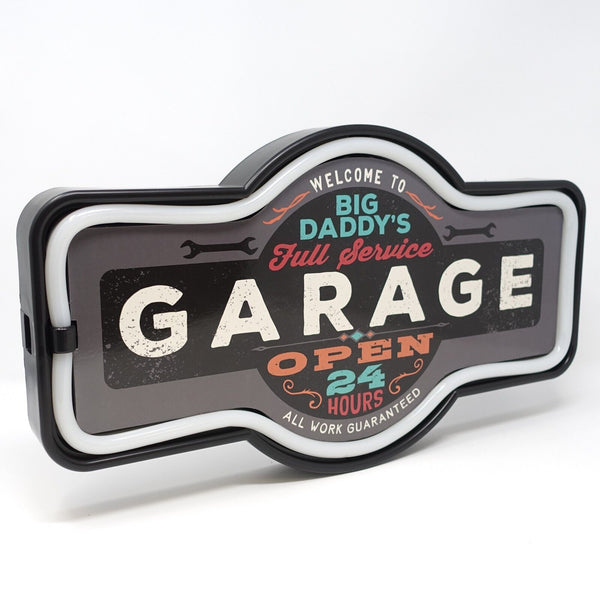 Big Daddy's Garage LED Neon Lighted Marquee Sign For Bar, Garage, or Man Cave