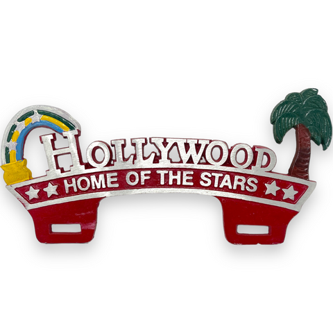 Hollywood Home Of The Stars Car License Plate FOB Topper