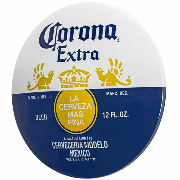 Corona Dome Round 15" Metal Sign, Beer Bar Home Man Cave Garage Wall Decor 