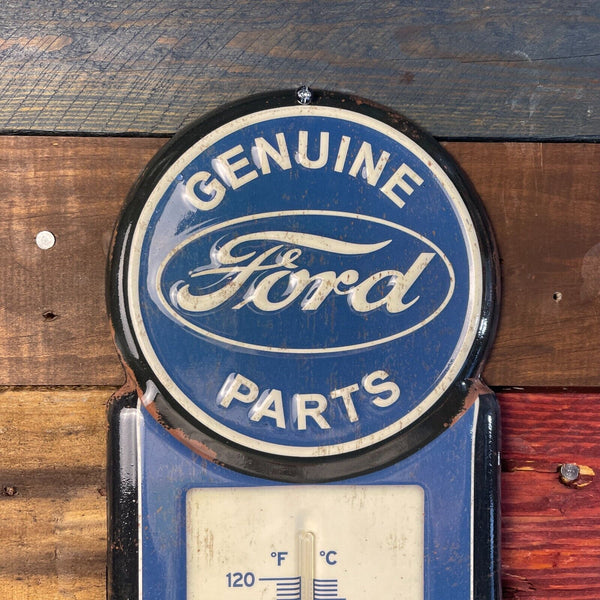 Ford Genuine Parts Metal Embossed Wall Thermometer