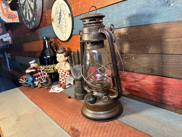 Union Pacific Railroad Salt Lake City Metal Railroad Lantern W/ Antique Finish