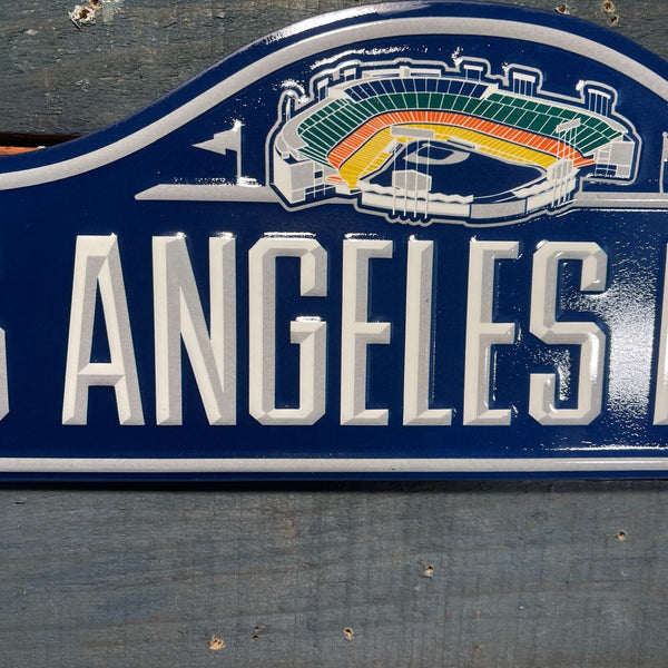 Los Angeles Dodgers Metal Street Sign Game Room Bar Man Cave Decor