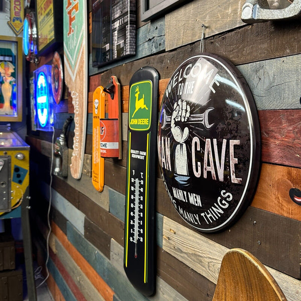 Man Cave Dome Round Metal Sign Bar Man Cave Garage Wall Decor 