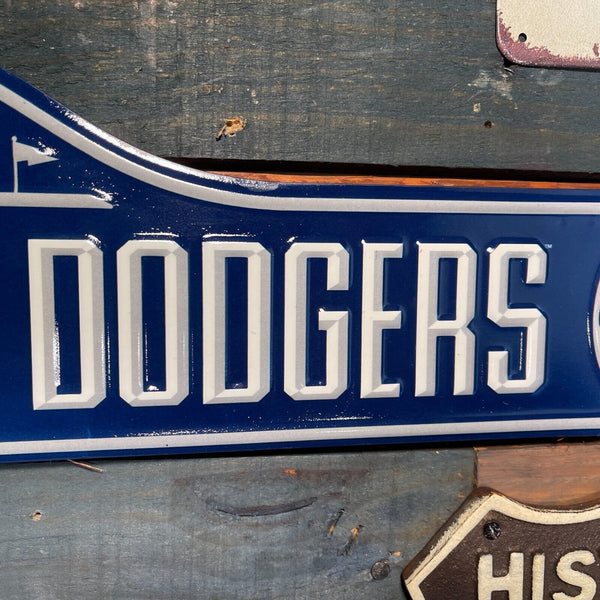 Los Angeles Dodgers Metal Street Sign Game Room Bar Man Cave Decor