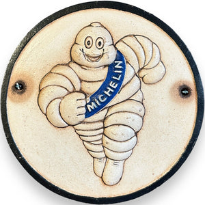 Vintage Michelin Tire Man Oil Gas Advertising Cast Iron Sign Garage Man Cave Bar