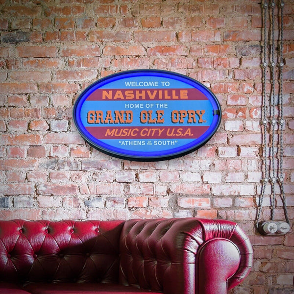 Grand Ole Opry Nashville Music City U.S.A. LED Neon Light Rope Sign Home Decor