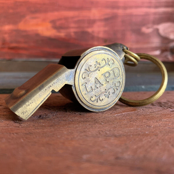 LAPD (Los Angeles Police Department) 1920's Brass Police Whistle 