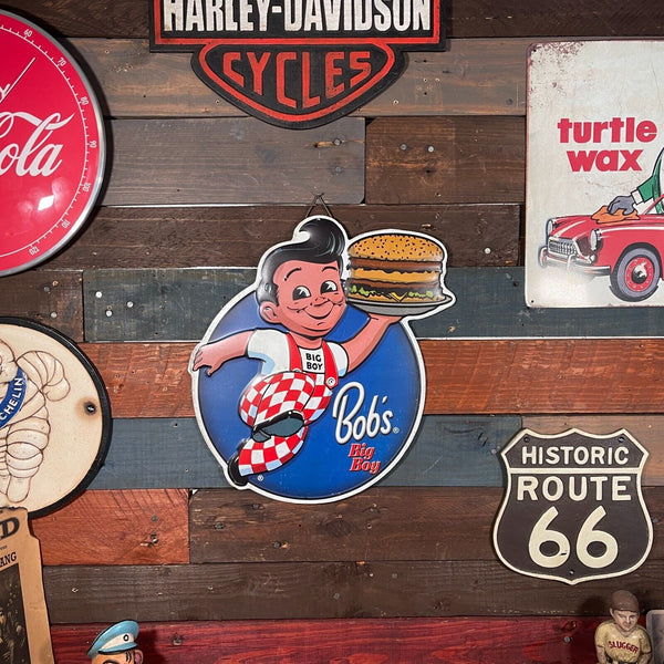 Bob's Big Boy Embossed Hanging Metal Sign