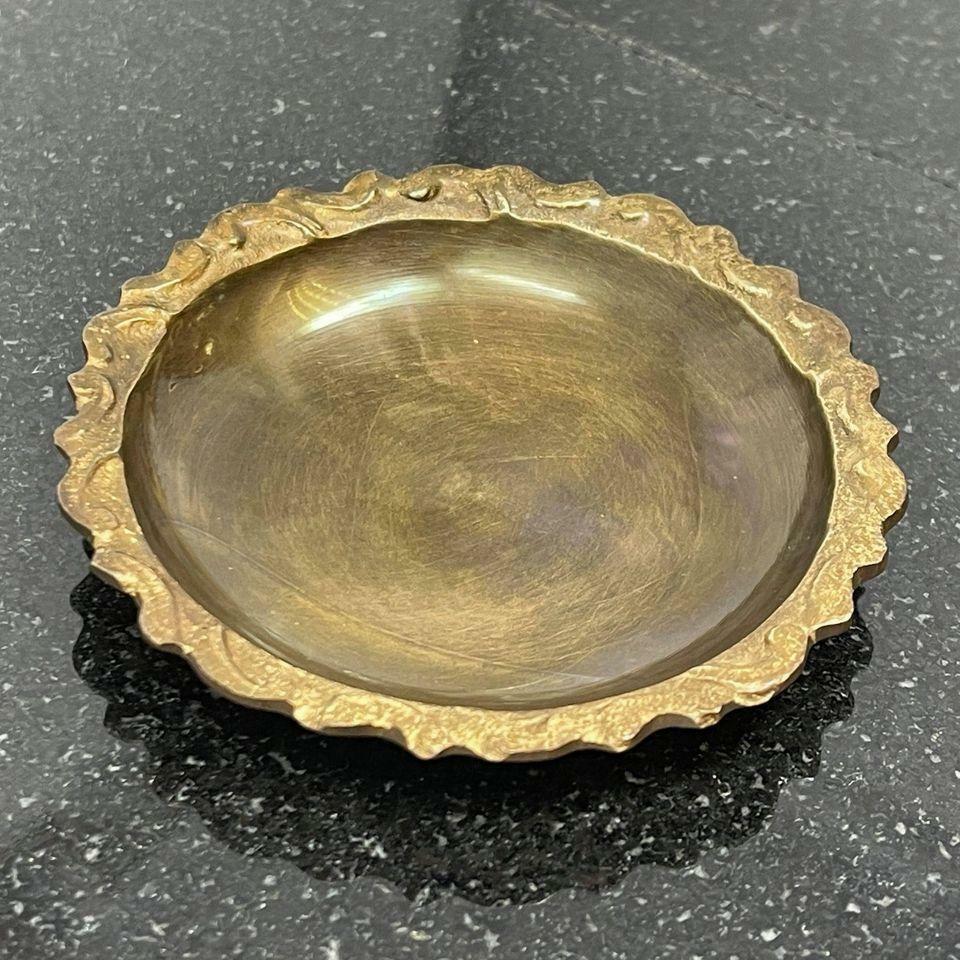 Solid Brass Mid-Century Ashtray