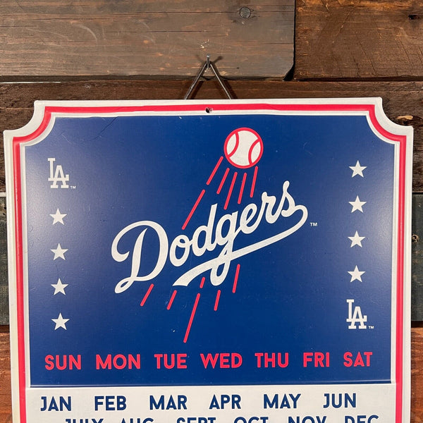 Los Angeles Dodgers Calendar Metal Sign With Magnets