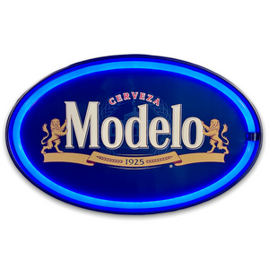 Modelo Cerveza Neon LED Light Rope Sign, Home Bar Game Room Man Cave Wall Decor