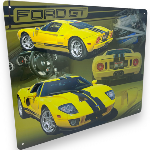 Ford GT 15" x 12" Metal Sign W/ Reinforced Hemmed Edges Man Cave Home Wall Decor