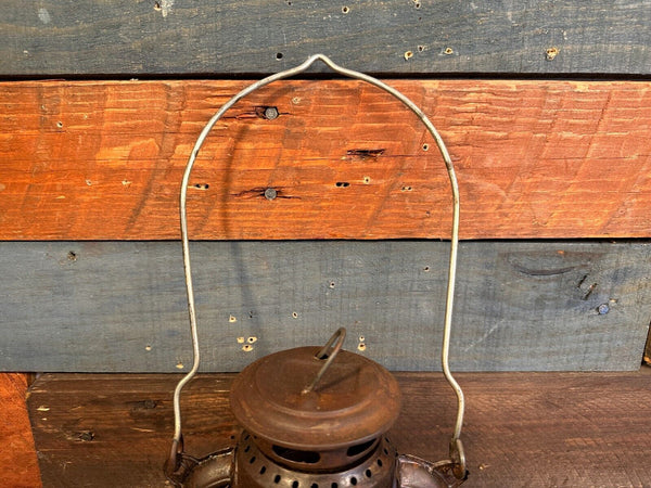 Union Pacific Railroad Salt Lake City Metal Railroad Lantern W/ Antique Finish