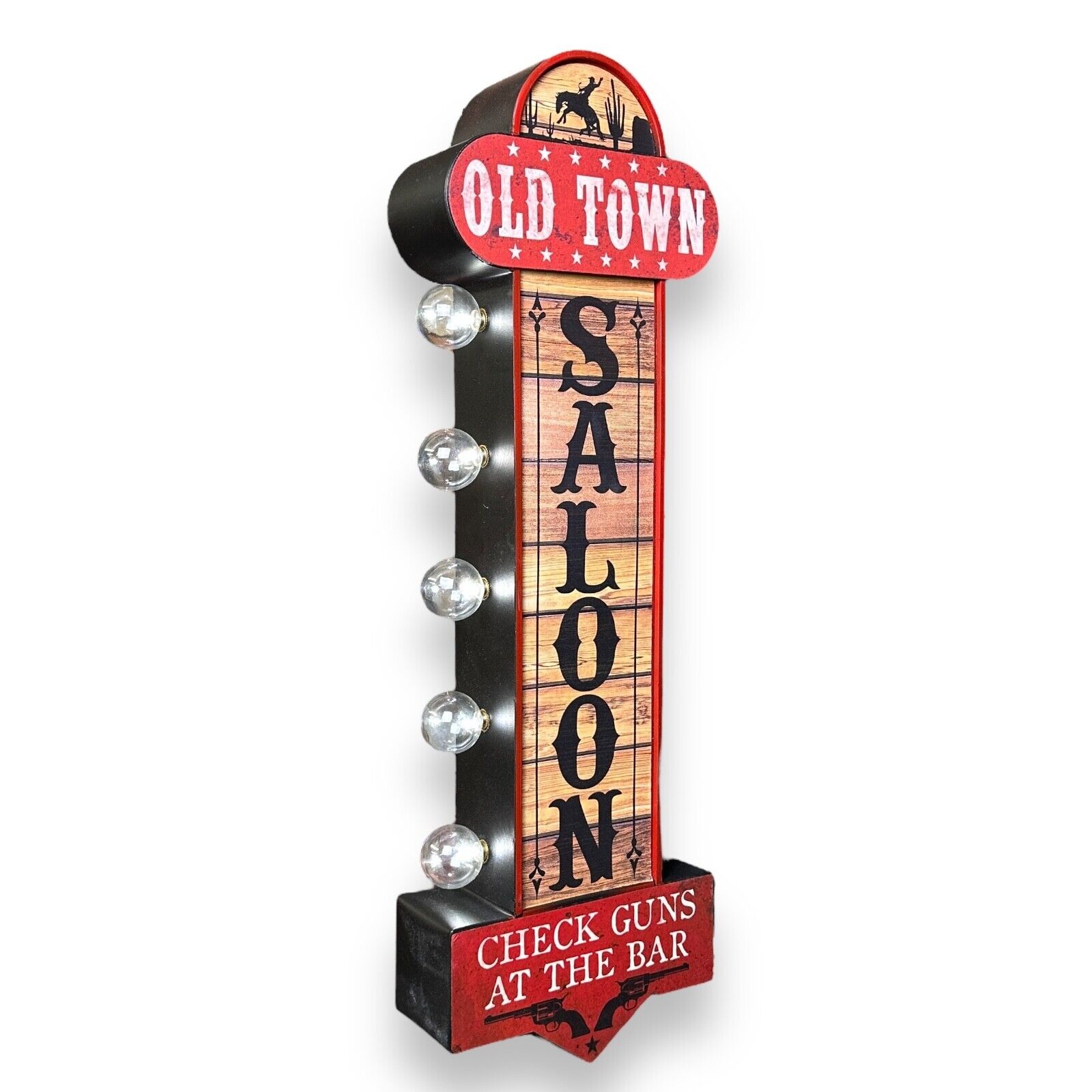 Saloon Double Sided Vintage Inspired 25" Battery Operated Marquee LED Sign