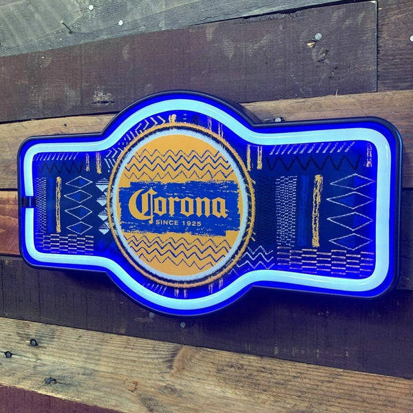 Corona LED Neon Light Rope Bar Sign, Home Bar Garage Shop Man Cave Decor