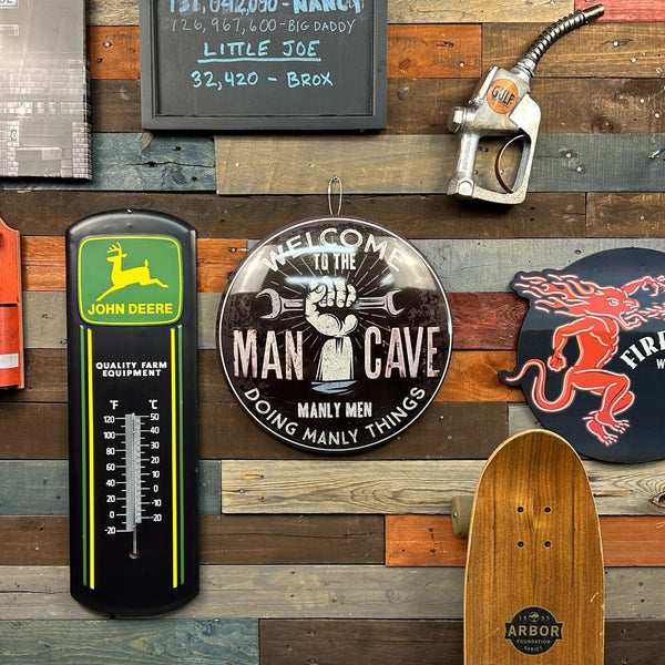 Man Cave Dome Round Metal Sign Bar Man Cave Garage Wall Decor 