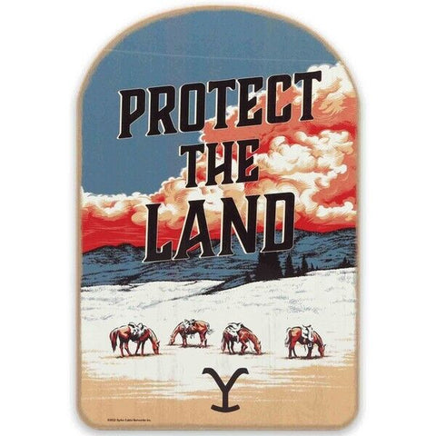 Yellowstone Protect The Land Scenic Wood Wall Sign