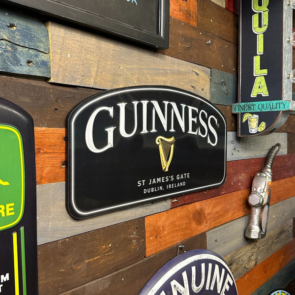 Guinness Beer Lenticular 3-D Sign Home Bar Game Room Man Cave Novelty Wall Decor