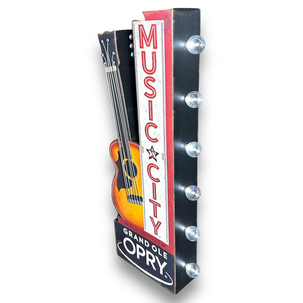 Grand Ole Opry Music City Double Sided Vintage Inspired 30" Marquee LED Sign